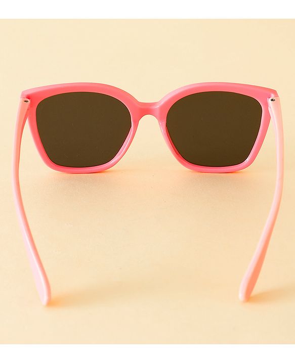 Babyhug TPE Solid Sunglasses For Kids - Black & Red