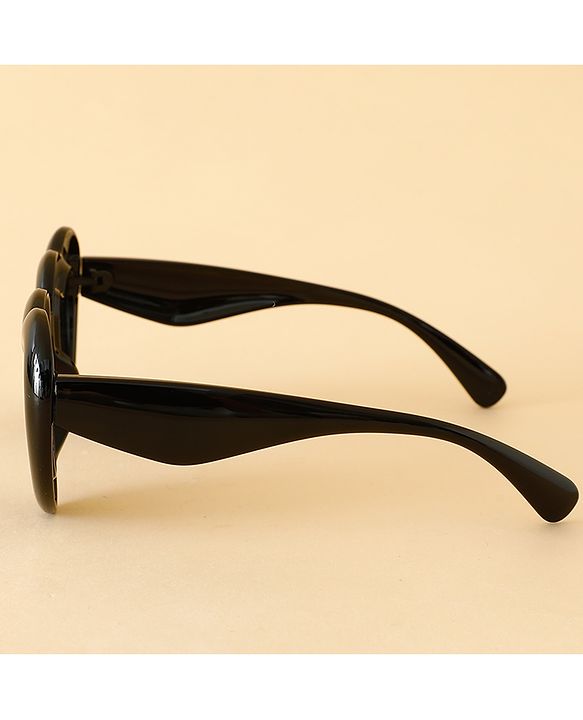 Babyhug TPE Heart Frame Solid Sunglasses - Black