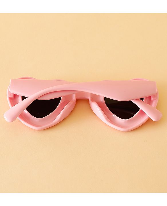 Babyhug TPE Heart Frame Solid Sunglasses - Black