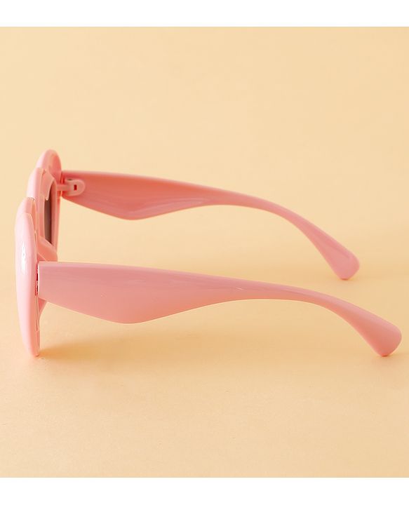 Babyhug TPE Heart Frame Solid Sunglasses - Black