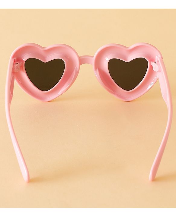 Babyhug TPE Heart Frame Solid Sunglasses - Black