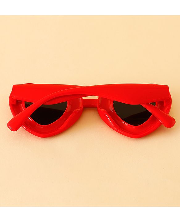 Babyhug TPE Heart Frame Solid Sunglasses - Black