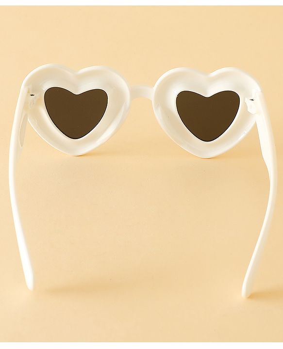 Babyhug TPE Heart Frame Solid Sunglasses - Black