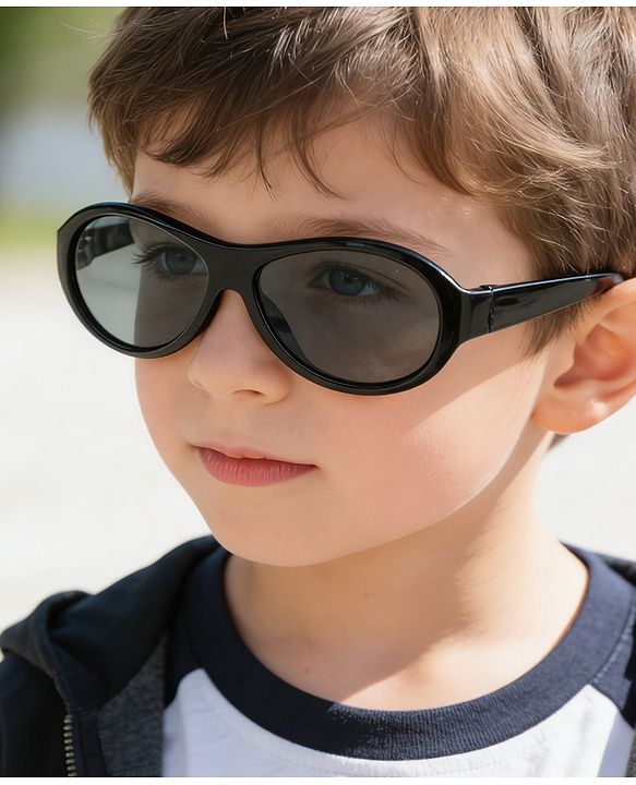 Babyhug Free Size Solid Color Sunglasses - Black