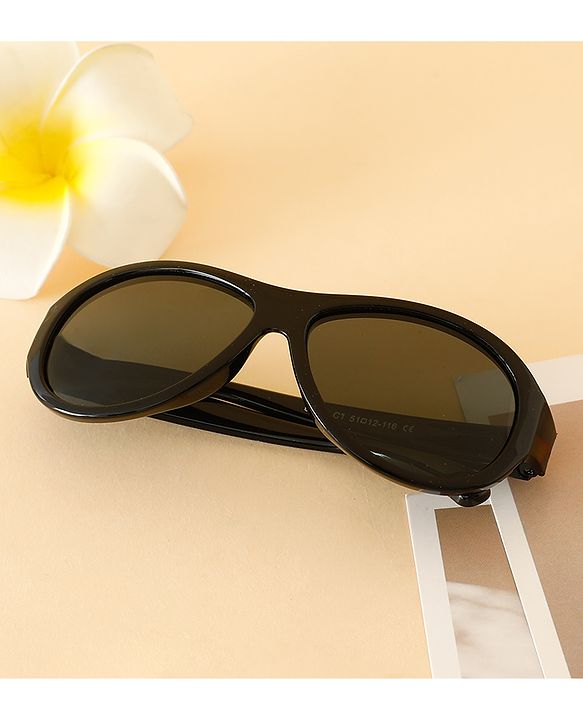 Babyhug Free Size Solid Color Sunglasses - Black