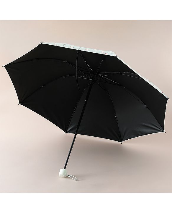 Pine Kids Free Size Umbrella With Cheery Print - Light Green