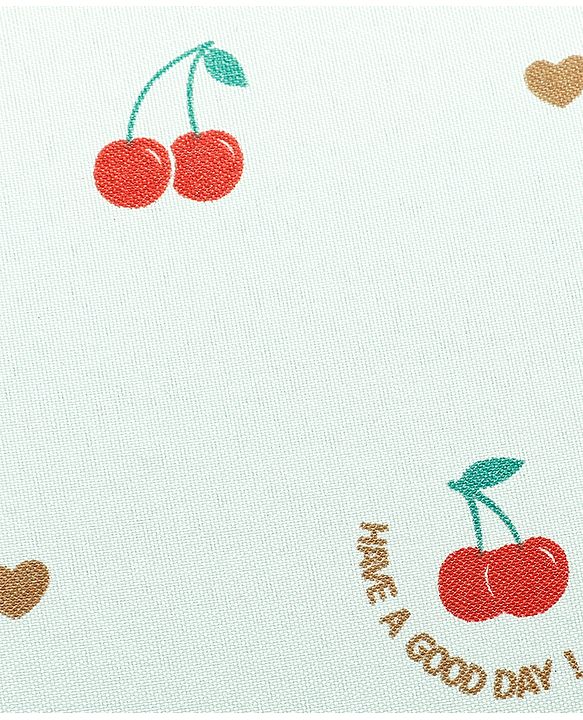 Pine Kids Free Size Umbrella With Cheery Print - Light Green