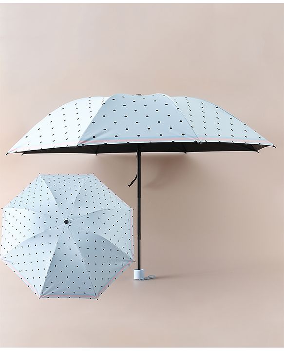 Pine Kids Free Size Umbrella with Polka Dots - Blue