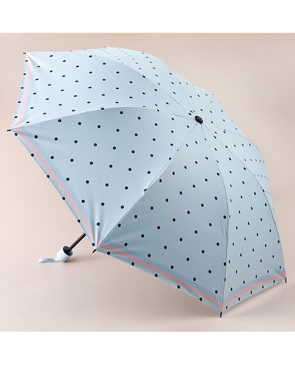 Pine Kids Free Size Umbrella with Polka Dots - Blue