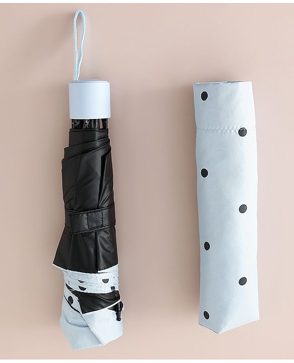 Pine Kids Free Size Umbrella with Polka Dots - Blue