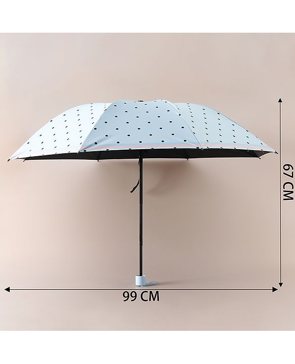Pine Kids Free Size Umbrella with Polka Dots - Blue
