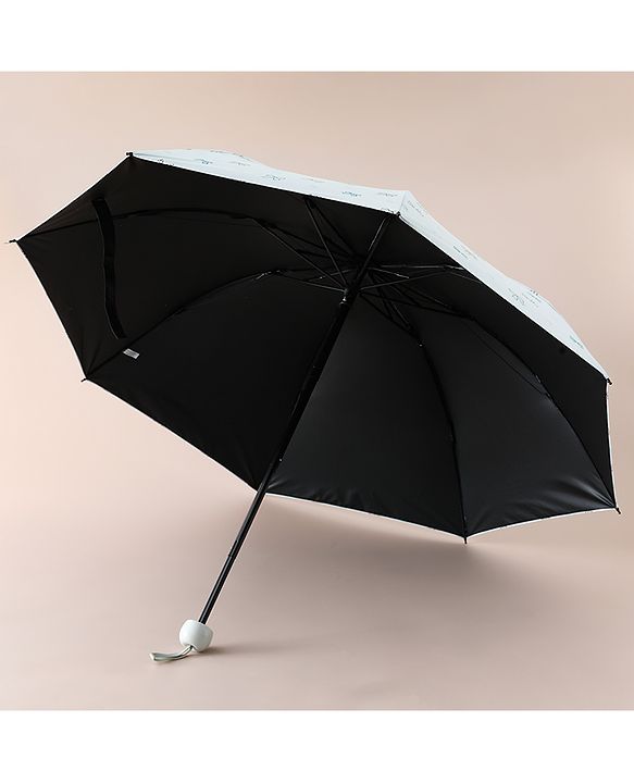 Pine Kids Free Size Umbrella with Bow Print - Sky Blue