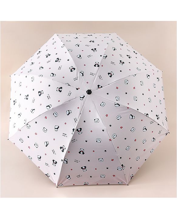 Pine Kids Free Size Umbrella with Panda Print - Pink