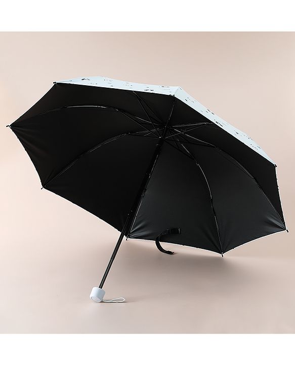 Pine Kids Free Size Umbrella with Panda Print - Sky Blue