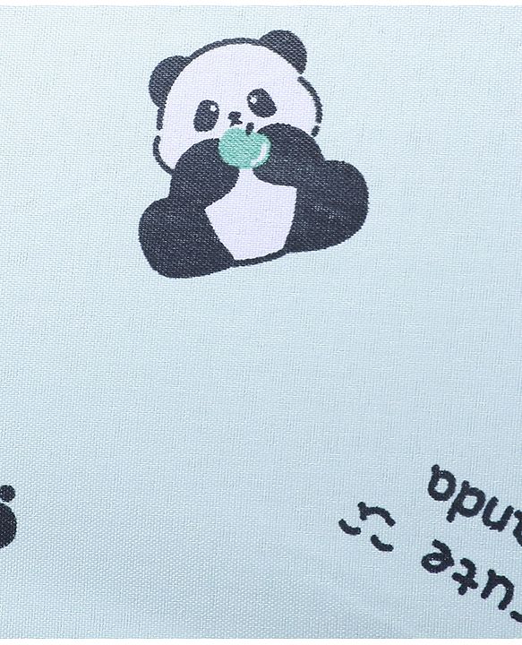 Pine Kids Free Size Umbrella with Panda Print - Light Green