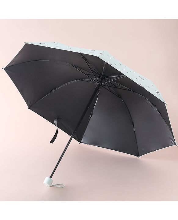 Pine Kids Free Size Umbrella with Panda Print - Light Green