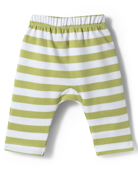 Babyhug Cotton Knit Full Length  Diaper Leggings With Taxi Print Pack of 3 - Multicolor