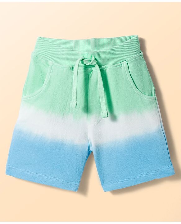 Babyhug Single Jersey Knit Half Sleeves T-Shirt & Shorts Set with Hawaii Print - Multicolor