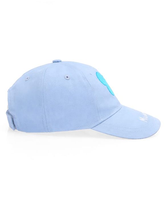 Pine Kids Disney Cotton Woven Summer Cap with Mickey Mouse Graphic & Patch Blue - Diameter 16.5 cm