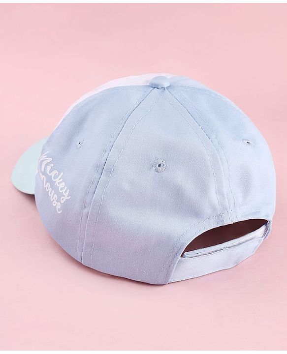 Pine Kids Disney Cotton Woven Summer Cap With Mickey Mouse Graphics Multicolor - Diameter 21 cm