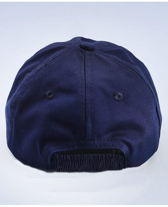 Babyhug Disney 100% Cotton Woven Summer Cap With Micky Mouse Graphics Navy Blue - Diameter 18 cm