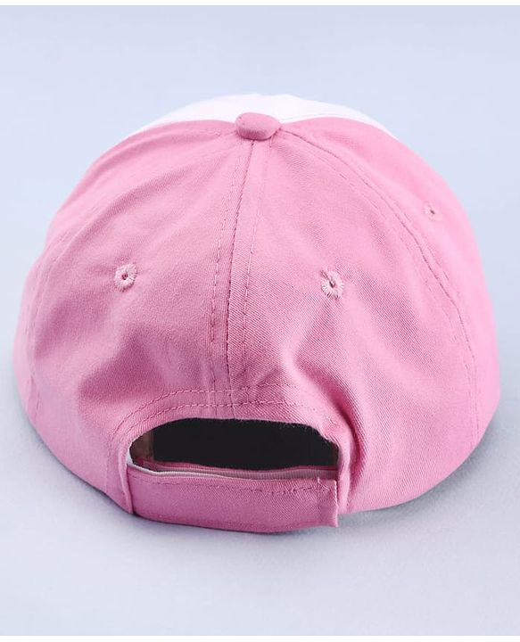 Babyhug Disney 100% Cotton Woven Summer Cap With Minnie Mouse Graphics Multicolour - Diameter 18.5 cm