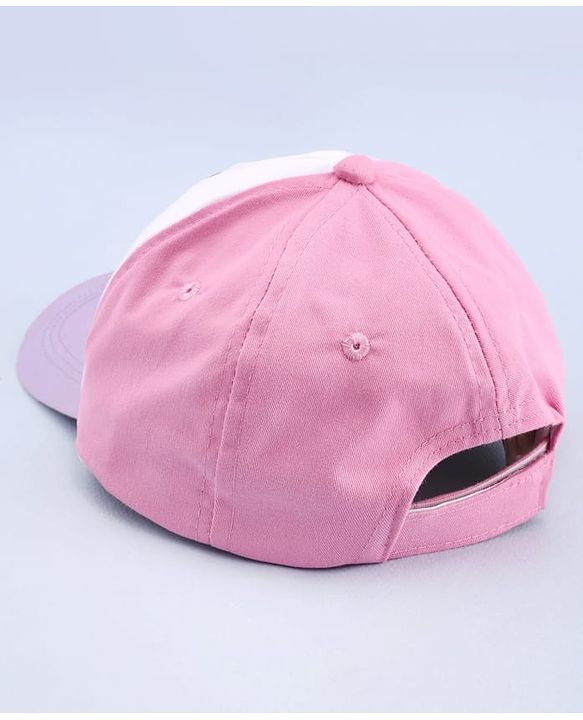 Babyhug Disney 100% Cotton Woven Summer Cap With Minnie Mouse Graphics Multicolour - Diameter 18.5 cm