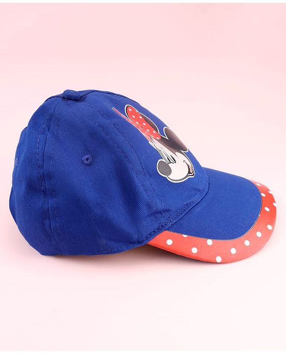 Bbayhug Disney Cotton Woven Summer Cap With Minnie Mouse Graphics Multicolor - Diameter 17 cm