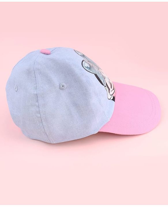 Babyhug Disney Summer Cap With Minnie Mouse Graphics Multicolor - Diameter 17 cm