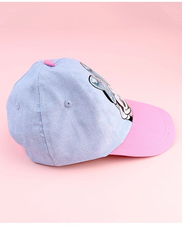 Babyhug Disney Summer Cap With Minnie Mouse Graphics Multicolor - Diameter 17 cm