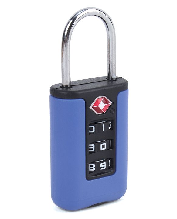 Babyhug Secure 3-Digit Luggage TSA Lock ??Black Lightweight Travel Lock Durable Combination Lock for Bags & Suitcases Compact & Easy to Use Free Size Number Lock.