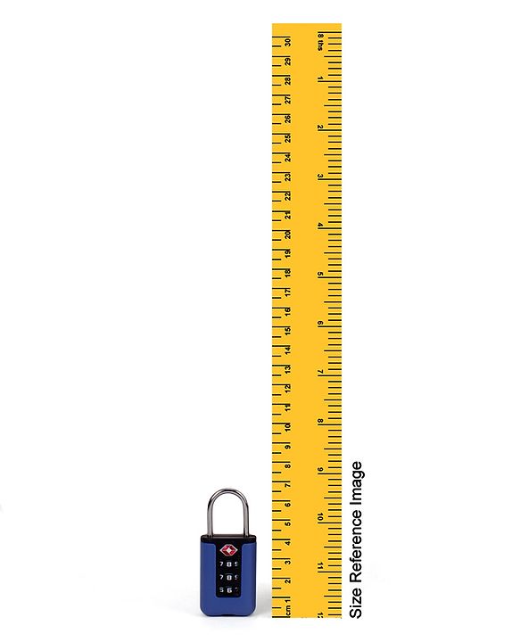 Babyhug Secure 3-Digit Luggage TSA Lock ??Black Lightweight Travel Lock Durable Combination Lock for Bags & Suitcases Compact & Easy to Use Free Size Number Lock.