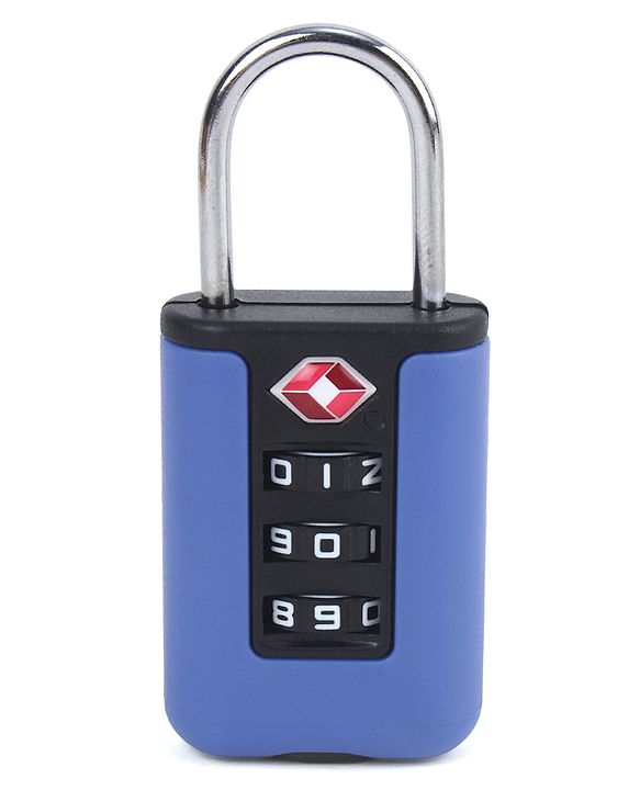 Babyhug Secure 3-Digit Luggage TSA Lock ??Black Lightweight Travel Lock Durable Combination Lock for Bags & Suitcases Compact & Easy to Use Free Size Number Lock.