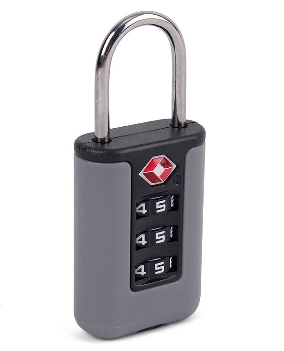 Babyhug Secure 3-Digit Luggage TSA Lock ??Black Lightweight Travel Lock Durable Combination Lock for Bags & Suitcases Compact & Easy to Use Free Size Number Lock.
