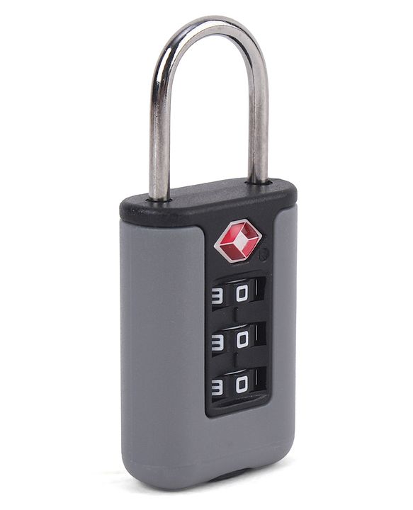 Babyhug Secure 3-Digit Luggage TSA Lock ??Black Lightweight Travel Lock Durable Combination Lock for Bags & Suitcases Compact & Easy to Use Free Size Number Lock.