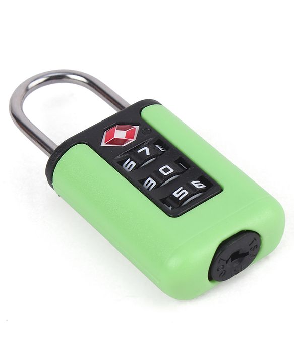 Babyhug Secure 3-Digit Luggage TSA Lock ??Black Lightweight Travel Lock Durable Combination Lock for Bags & Suitcases Compact & Easy to Use Free Size Number Lock.