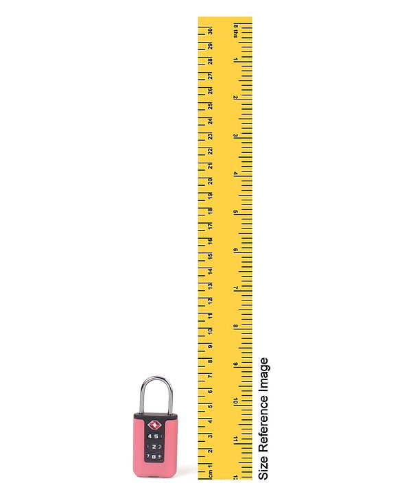Babyhug Secure 3-Digit Luggage TSA Lock ??Black Lightweight Travel Lock Durable Combination Lock for Bags & Suitcases Compact & Easy to Use Free Size Number Lock.