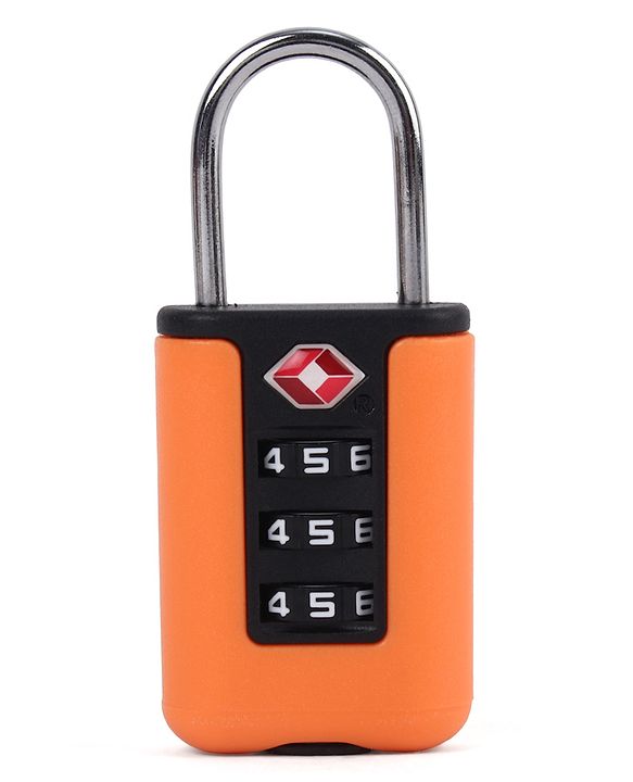 Babyhug Secure 3-Digit Luggage TSA Lock ??Black Lightweight Travel Lock Durable Combination Lock for Bags & Suitcases Compact & Easy to Use Free Size Number Lock.