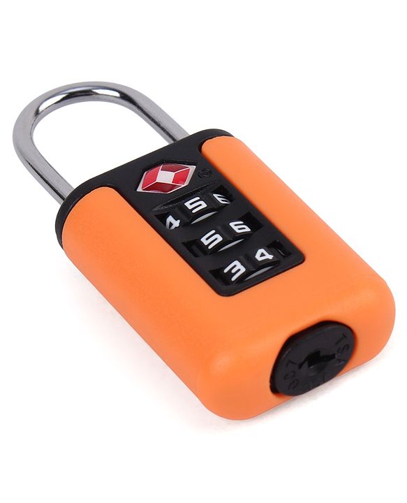 Babyhug Secure 3-Digit Luggage TSA Lock ??Black Lightweight Travel Lock Durable Combination Lock for Bags & Suitcases Compact & Easy to Use Free Size Number Lock.
