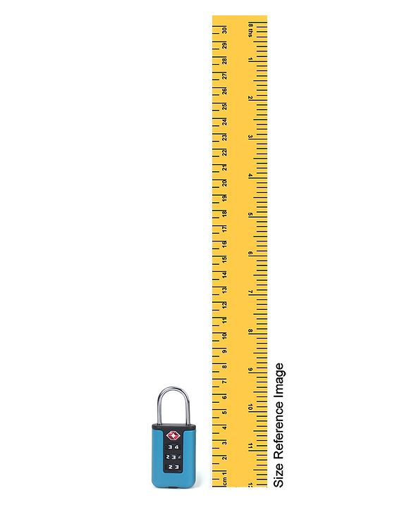 Babyhug Secure 3-Digit Luggage TSA Lock ??Black Lightweight Travel Lock Durable Combination Lock for Bags & Suitcases Compact & Easy to Use Free Size Number Lock.