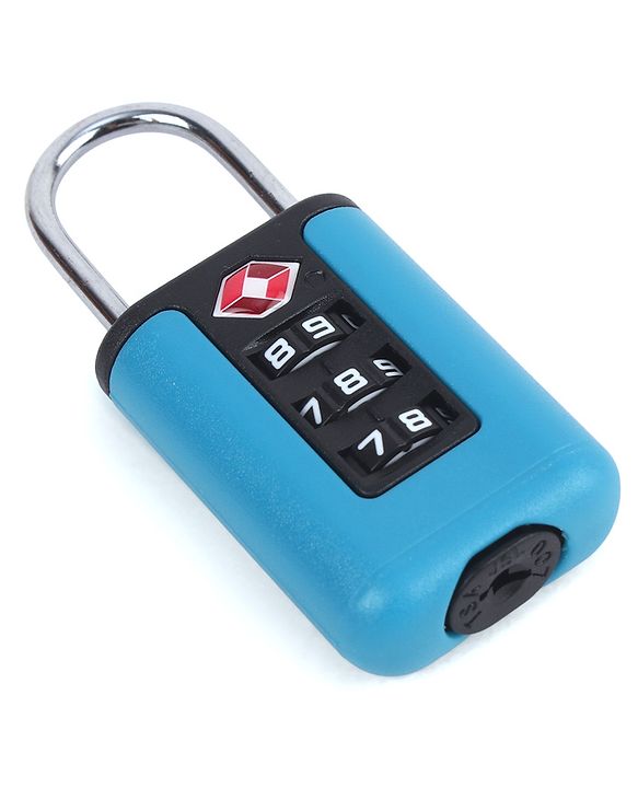 Babyhug Secure 3-Digit Luggage TSA Lock ??Black Lightweight Travel Lock Durable Combination Lock for Bags & Suitcases Compact & Easy to Use Free Size Number Lock.