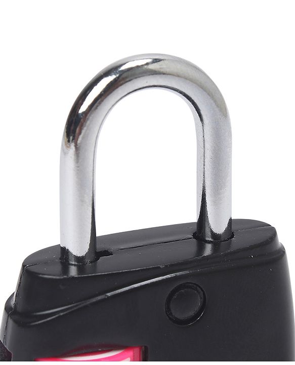 Babyhug Travel Luggage Tag with 3-Digit Combination Lock - Blue| Secure Metal Shackle| Lightweight Travel Lock| Durable Combination Lock for Bags & Suitcases| Compact & Easy to Use