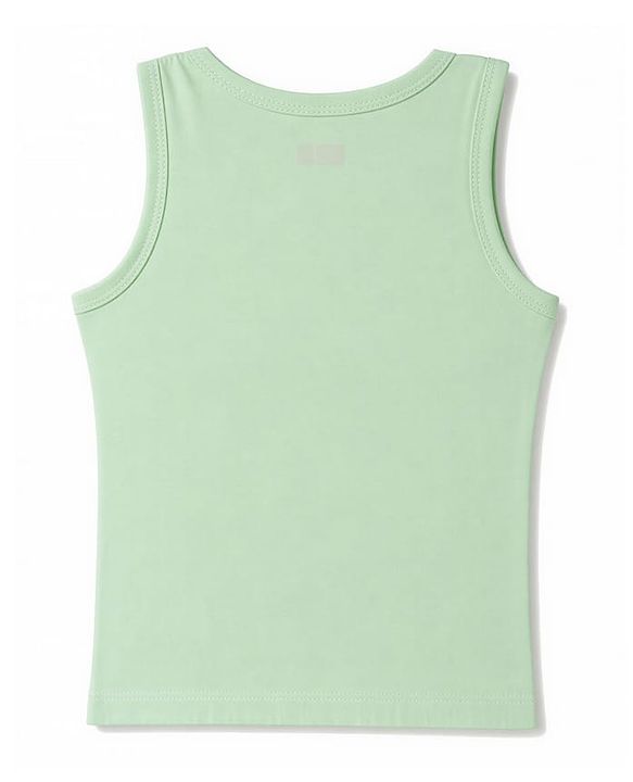 Babyhug 100% Cotton Knit Sleeveless Striped & Zebra Printed Anti Bacterial Sando Vests Pack Of 3 - Light Blue Orange & Green