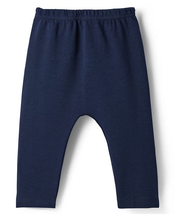 Babyhug Cotton Knit Full Sleeves T-Shirt & Pyjama Night Suit With Peach Print & Cap - Orange