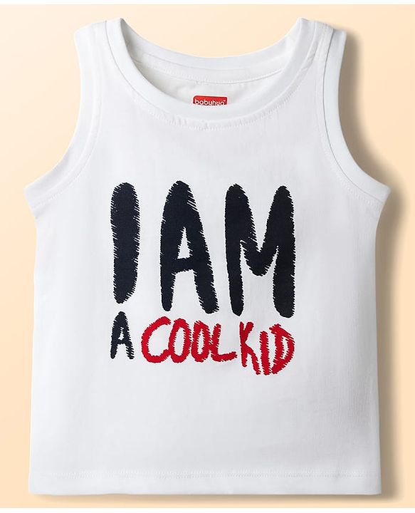 Babyhug Knitted Half Sleeves Jacket With Text Printed Inner Tee - Red