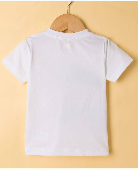 Babyhug Knit Full Sleeves Text Printed Blazer with T-Shirt - Multicolor