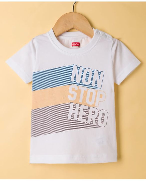 Babyhug Knit Full Sleeves Text Printed Blazer with T-Shirt - Multicolor