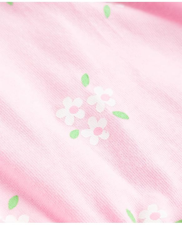 Babyhug 100% Cotton Knit Antibacterial Bloomers with Floral Print Pack of 3 - Multicolor