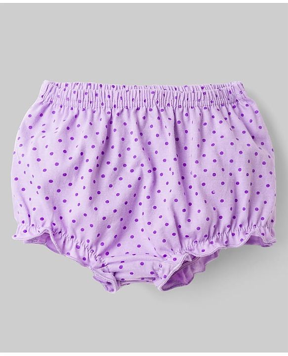 Babyhug 100% Cotton Knit Antibacterial Bloomers with Floral Print Pack of 3 - Multicolor