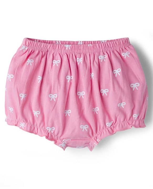 Babyhug 100% Cotton Knit Antibacterial Printed Bloomers Pack of 5 - Multicolor